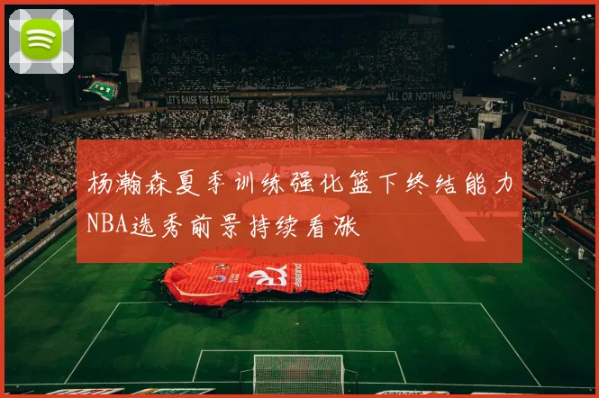 杨瀚森夏季训练强化篮下终结能力NBA选秀前景持续看涨